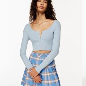 Aritzia Sunday Best Altamont Cardigan, Light Blue - Size Small